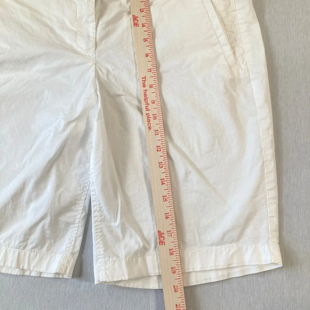 J Crew Chino Shorts Womens 12 Stretch White 10.5